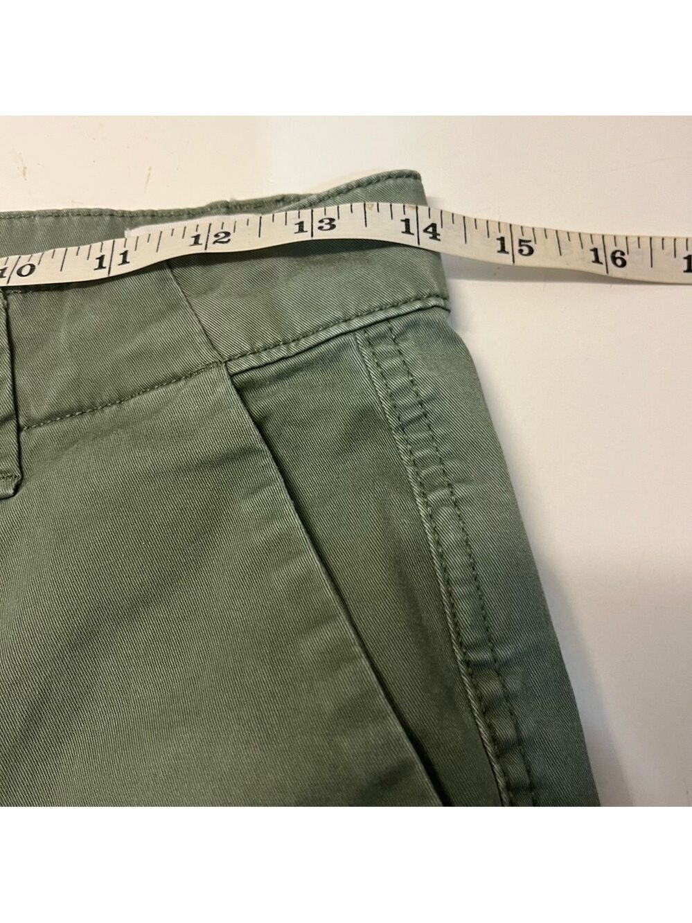 GAP Girlfriend Chino Cotton Pants in Green, size 0 - Picture 7 of 9
